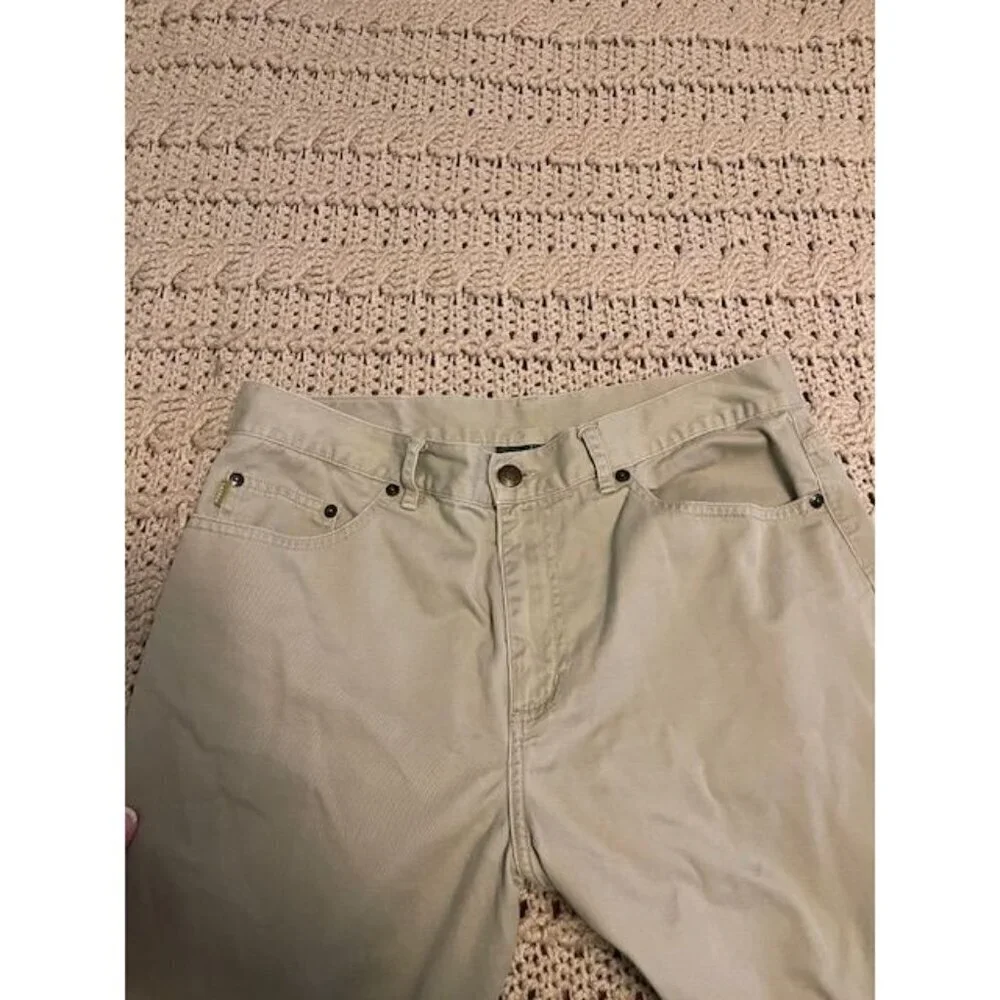 Lauren Jeans Co. Ralph Lauren Women's Beige Cotton‎ Pants Size 10